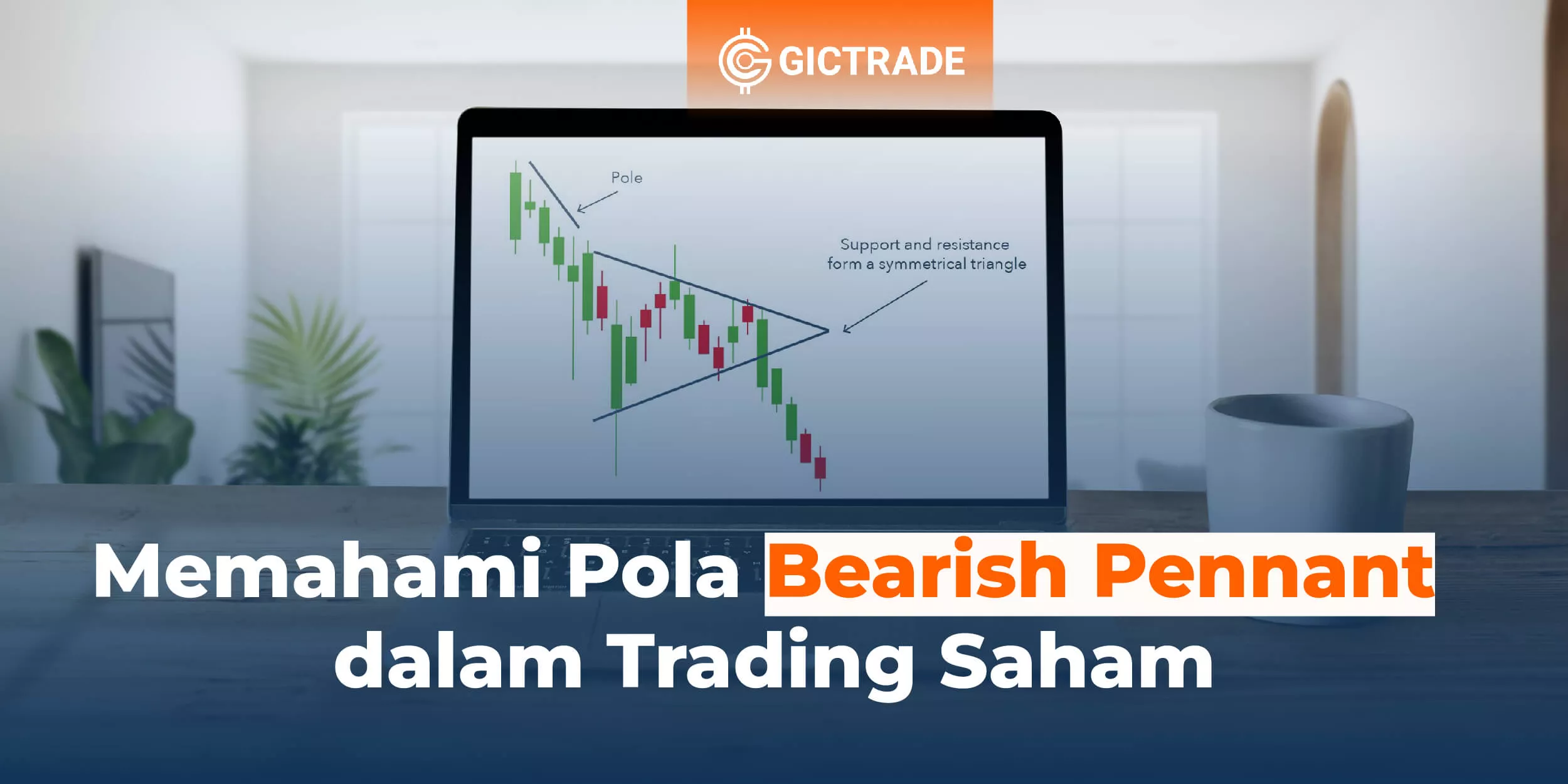 bearish pennant pattern